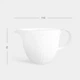 Молочник MBM HOME "Луч" 180 мл KP-114 WHITE фарфоровый белый - изображение 13