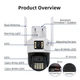 Уличная WiFi камера видеонаблюдения двойная Istil PTZ 4MP+4MP Smart Camera поворотная с ночной съемкой, интерком, датчик движения - изображение 10