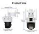 Уличная WiFi камера видеонаблюдения двойная Istil PTZ 4MP+4MP Smart Camera поворотная с ночной съемкой, интерком, датчик движения - изображение 11