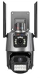 Беспроводная WiFi IP камера видеонаблюдения двойная Istil Smart Camera P11 ICSEE 3MP+3MP уличная, поворотная, сигнализация, микрофон, динамик Grey - изображение 12