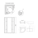 Душевая кабина полукруглая Lidz Latwa SC80x80.SAT.HIGH.FR стекло Frost 4 мм + Lidz Душевой поддон KAPIELKA ST80x80x41 с панелью - изображение 2