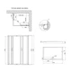 Душевая кабина Lidz Wawel SC120x80.SAT.LOW.FR, стекло Frost 5 мм + Lidz Душевой поддон KAPIELKA ST120x80х14 - изображение 2