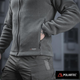 Тактична флісова кофта M-Tac Nord Fleece Polartec, розмір XL, колір Dark Grey - изображение 7