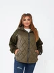 Куртка женская димисезонная хаки 48-50 р2322А.511 - изображение 1