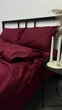 Комплект постельного белья полуторный 150х210 Бязь Gold Luxe наволочки 50х70 бордовый - изображение 5