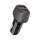 Автомобільний зарядний пристрій WALKER пластик 60х27х21 мм чорний 2USB 36W Quick Charge 3.0 (668125) - зображення 1
