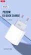 Мережевий зарядний пристрій XO L77 PD 20W/3A USB-C White (L77-WH) - зображення 2