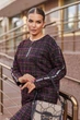 Сукня з декорованою застібкою -блискавкою на грудях ST-Style 21600 50-52 Малинова - изображение 3