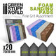 Шлифувальна губка GREEN STUFF WORLD Foam Sanding Pads - Fine Grit Assortment (pack x20) - изображение 1