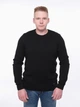 Свитер мужской черный однотонный 1420-2 XL - изображение 4