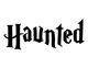 Наклейка на Авто / Мото / Витрину на Стекло Кузов " Хэллоуин - Halloween - Преследуемый - Haunted " черный цвет - изображение 1