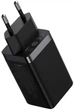 Сетевое зарядное устройство Baseus 65W GaN5 Pro Fast Charger CCGP120201 USB + 2USB-C Black - изображение 4
