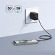 Зарядное сетевое устройство Baseus Cube 30W Type-C+USB с функцией быстрой зарядки QC3.0+PD3.0 (P10111404113-00) Black - изображение 8