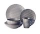 Тарілка обідня кругла 27 см Papercut Grey L0480-3B-012-D LOS`K - изображение 2