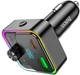 FM-трансмітер Hoco E81 Fantasy 30W Black з RGB-підсвічуванням швидка зарядка Type-C&USB (PD3.0+QC3.0) - зображення 4