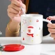 Новогодняя чашка с крышкой и ложкой "Санта", 360мл, керамика, Белый Smile - изображение 1