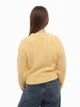 Светр жіночий жовтий укорочений 8423-1 ONE SIZE - зображення 2