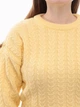 Светр жіночий жовтий укорочений 8423-1 ONE SIZE - зображення 7