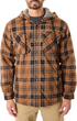 Тепла фланельна куртка-рубашка шерпа Smith's Workwear Sherpa Hooded Flannel Shirt Camel/Black S3290 2XL - изображение 1