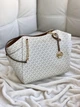 Сумка жіноча Michael Kors Jet Set Large Signature Logo Shoulder Bag біла (35S4GTVT3B) - зображення 2