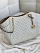 Сумка жіноча Michael Kors Jet Set Large Signature Logo Shoulder Bag біла (35S4GTVT3B) - зображення 3