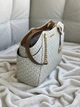 Сумка жіноча Michael Kors Jet Set Large Signature Logo Shoulder Bag біла (35S4GTVT3B) - зображення 6