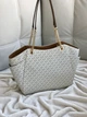 Сумка жіноча Michael Kors Jet Set Large Signature Logo Shoulder Bag біла (35S4GTVT3B) - зображення 7