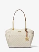 Сумка жіноча Michael Kors Jet Set Large Signature Logo Shoulder Bag біла (35S4GTVT3B) - зображення 10