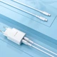 Кабель Borofone BX48 USB to Type C 3A 100 см White - зображення 4