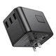 Мережевий зарядний пристрій Hoco AC19, 3 USB, 2 Type-C, PD 35W, black - зображення 4