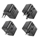 Мережевий зарядний пристрій Hoco AC19, 3 USB, 2 Type-C, PD 35W, black - зображення 6