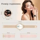 Розумний годинник smart watch для жінок, для айфона та андроїд, красивий жіночий смарт браслет для ios та android с золотистим і рожевим ремінцем - зображення 6