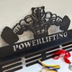 Медальниця з дерева, подарунок паверліфтеру "Powerlifting" з Поличкою для Кубків - зображення 3