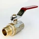 Кран кульовий SANTAN PREMIUM 605, 1/2" НВ КР - зображення 1