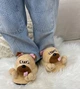 Тапочки Кигуруми Игрушки Щенок Мопс Kigurumi Домашние Бежевый Плюшевые Детские 26-31 (3113) - зображення 9