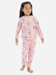Детская теплая велюровая пижама для девочки Minoti 20pj4 41558JNR 92-98 см Розовая (5063025373738) - изображение 7