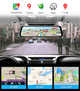 Відеореєстратор зеркало 10" сенсор Full HD 4G SIM Android GPS Wi-Fi Bluetooth FM-трансмітер з камерою заднього огляду AMR-810 - зображення 4