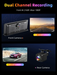Відеореєстратор автомобільний 10.26" сенсор Full HD ADAS WiFi Carplay Bluetooth FM-transmit Airplay Hands Free 2 камери с1026 - изображение 2
