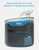 Питьевой фонтан для кошек и собак NPET WF100 1.6L, поилка для животных с подсветкой и фильтром, серый - изображение 3