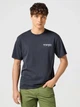 Футболка хлопковая длинная мужская Wrangler 112357350 M Темно-серая (5401139132207) - изображение 1