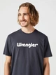 Футболка хлопковая длинная мужская Wrangler 112350526 XL Черная (5401019845449) - изображение 5