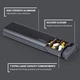Премиальный контейнер для таблеток HigherHuman Extra Large Sleek Modern Pill Box Steel Grey - изображение 4