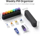 Премиальный контейнер для таблеток Koviuu Weekly Pill Organizer 1 Time a Day Black - изображение 3