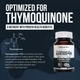 Потужний екстракт олії чорного кмину тимохінону преміум-класу Triquetra Health TQ-Advanced 4X Black Seed 60 капсул - зображення 5