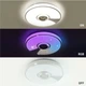 Управляемая МУЗЫКАЛЬНАЯ светодиодная люстра ESLLSE SONG R RGB 60Вт 380x70мм Белая - изображение 1