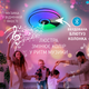 Управляемая МУЗЫКАЛЬНАЯ светодиодная люстра ESLLSE SONG R RGB 60Вт 380x70мм Белая - изображение 4