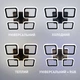 Управляемая светодиодная люстра ESLLSE ROOM 70W 4S SMART 385×385×75мм Черная с подсветкой RGB - изображение 3