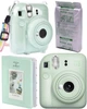 Набор Fujifilm INSTAX Mini 12 Mint Green зеленая фотокамера мгновенной печати / картридж / фотобумага 10 фото / чехол прозрачный / альбом 64 фото / подарочная упаковка - изображение 1