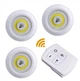 Набір світильників з пультом дистанційним керуванням 3 шт LED light with Remote Control set - зображення 4