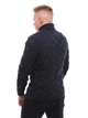 Свитер мужской темно-синий вязанный зимний 230-658-03 XL - изображение 2